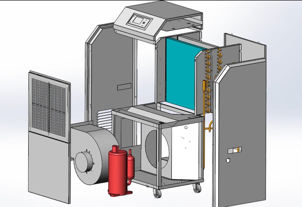 Commercial dehumidifier structure diagram 1