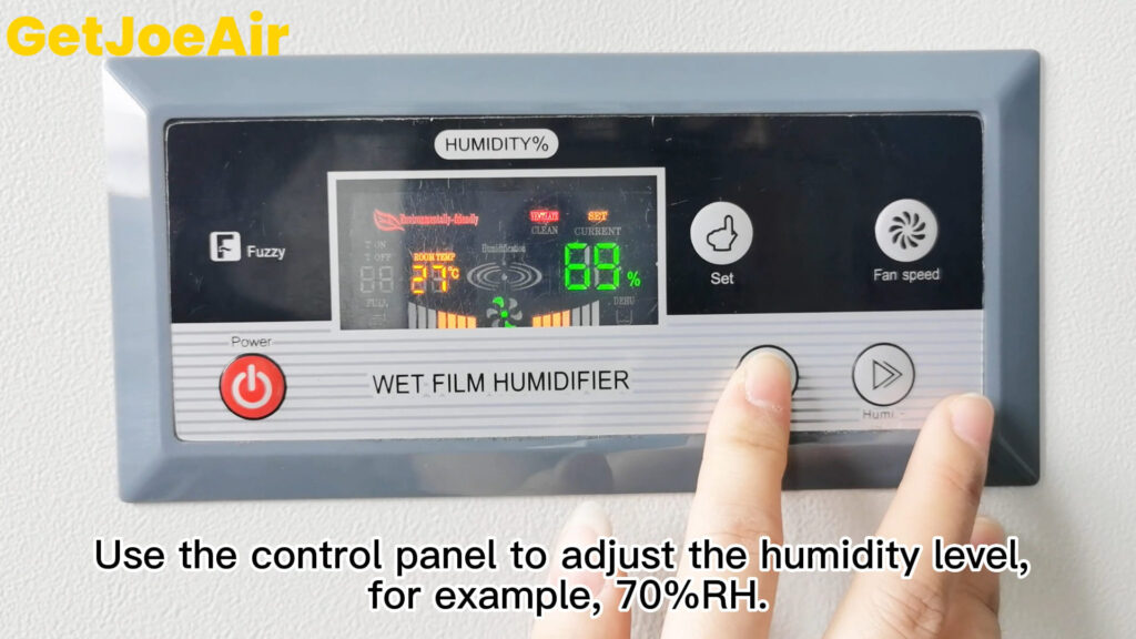 wet film humidifier use