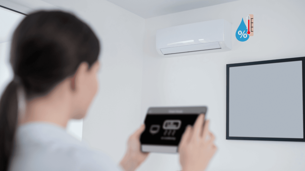 airconditioning with humidity control